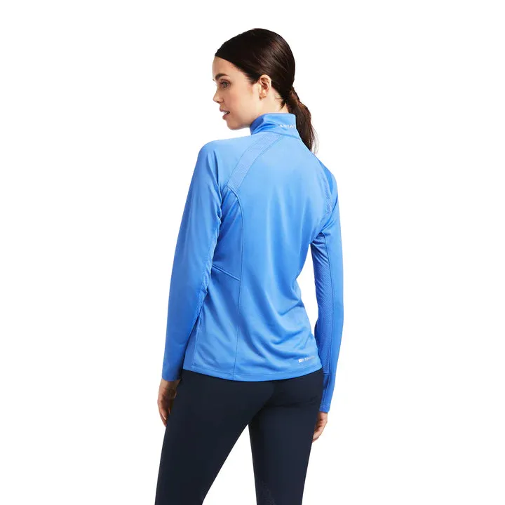 Sunstopper 2.0 1/4 Zip Baselayer- Blue