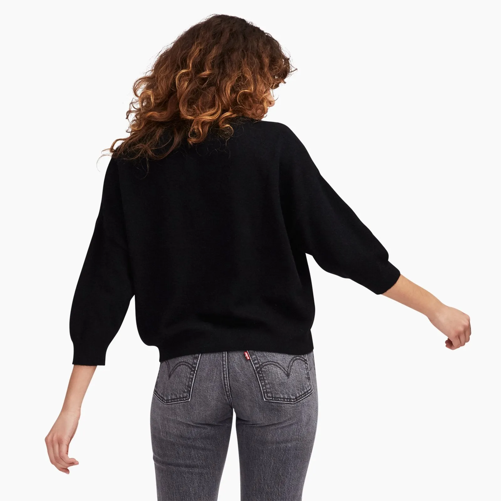 Three-Quarter Sleeve Sweatshirt