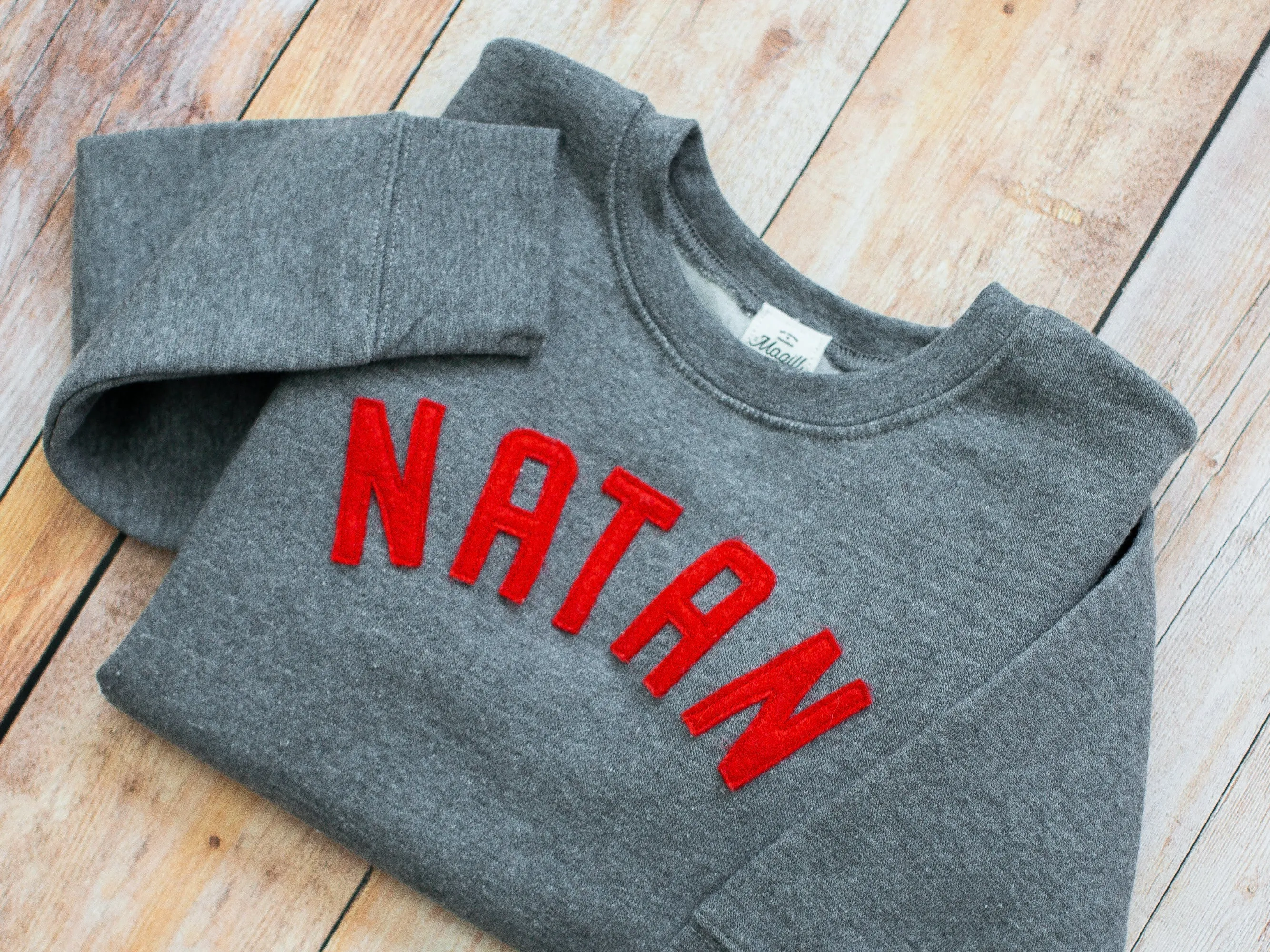 Toddler Stitched Letter Sweatshirt