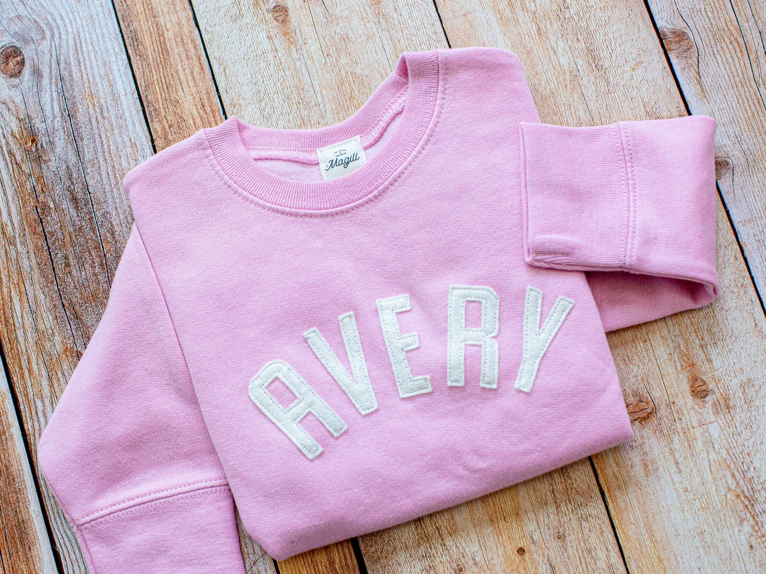 Toddler Stitched Letter Sweatshirt