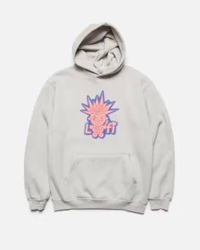 Troll Applique Pullover Hood - Cement