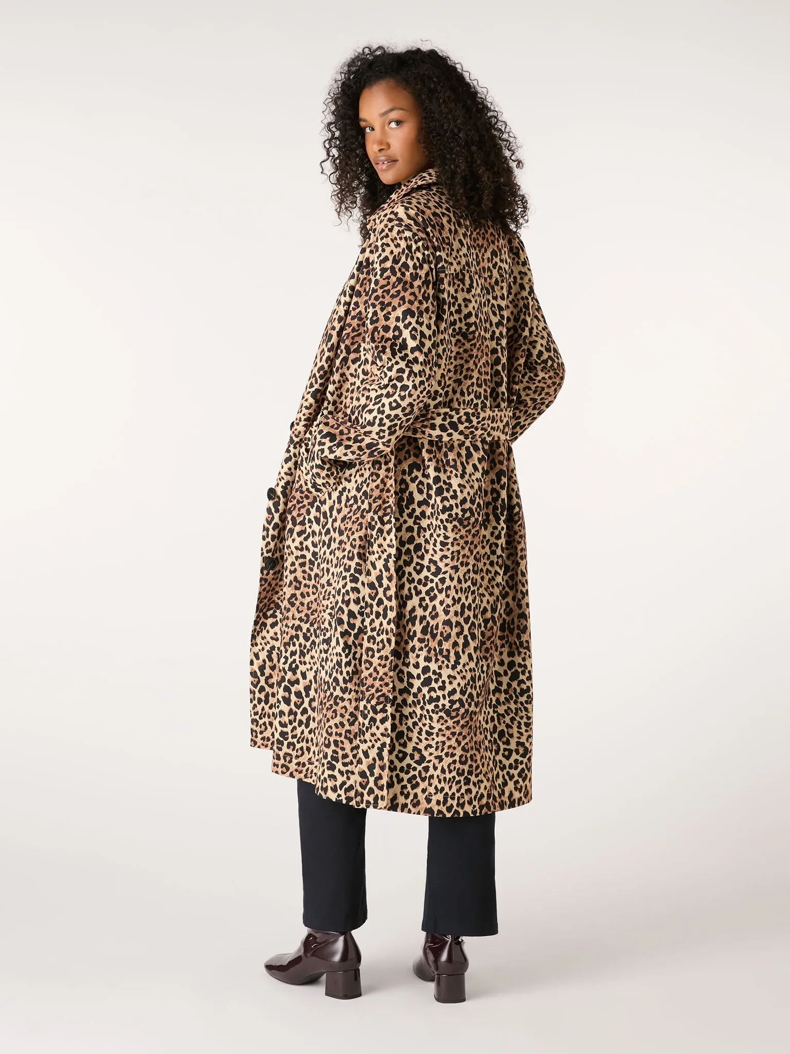 Valencia Cheetah Printed Trench