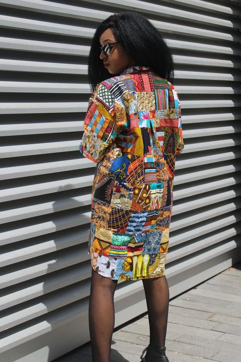 Women's African Shirt - Patchwork Shirt