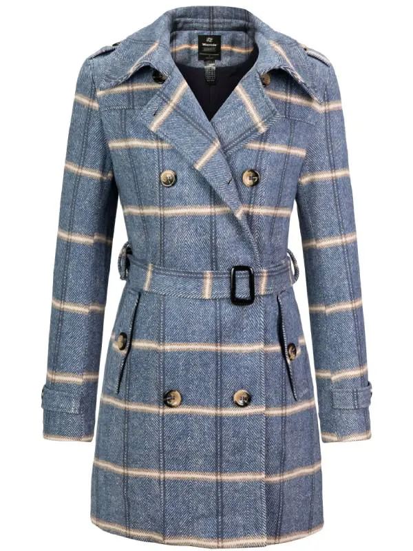 Women's Double Coat Mid-Long Winter Trench Coat33993